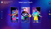 Just Dance 2025 Edition coach selection screen