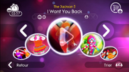 I Want You Back on the Just Dance 2 menu