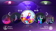 Lollipop on the Just Dance 3 menu (Wii/PS3)
