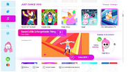Sweet Little Unforgettable Thing on the Just Dance 2019 menu (8th-gen)