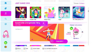 Sweet Little Unforgettable Thing en el menu de Just Dance 2019