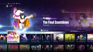 The Final Countdown on the Just Dance 2016 menu