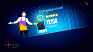 Just Dance 2014 scoring screen