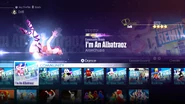I’m An Albatraoz (Community Remix) on the Just Dance 2016 menu