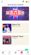Just Dance Now release newsfeed (along with Space Cat)