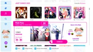 Flash Pose on the Just Dance 2022 menu