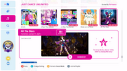 All The Stars on the Just Dance 2021 menu
