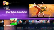 When The Rain Begins To Fall on the Just Dance 2017 menu