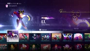 E.T. on the Just Dance 2016 menu