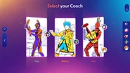 Coach selection menu