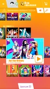 Not Your Ordinary on the Just Dance Now menu (2017 update, phone)
