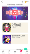 Just Dance Now release newsfeed (along with Que Tire Pa Lante)