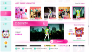 It’s Raining Men on the Just Dance 2020 menu