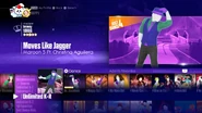 Moves Like Jagger on the Just Dance 2017 menu