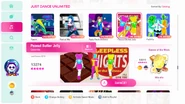 Peanut Butter Jelly on the Just Dance 2020 menu