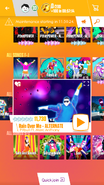 Rain Over Me (Extreme Version) on the Just Dance Now menu (2017 update, phone)