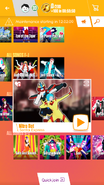 Nitro Bot on the Just Dance Now menu (2017 update, phone)