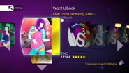 Want U Back on the Just Dance 4 menu (Wii/PS3/Wii U)