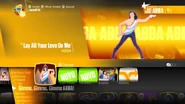 Lay All Your Love On Me on the Just Dance 2018 menu