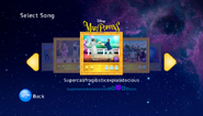 Supercalifragilisticexpialidocious on the Just Dance: Disney Party menu