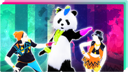 Panda on the icon for the Just Dance Now playlist "Dancing Duo" (along with Rockabye)