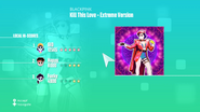 Just Dance 2020 routine selection screen (Wii)