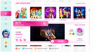 Ma Itù on the Just Dance 2020 menu (8th-gen)