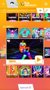 Radical on the Just Dance Now menu (2017 update, phone)