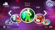 S.O.S. on the Just Dance 2 menu