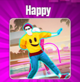 Beta menu icon in a promotional picture for Just Dance Now