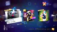 Part of Me on the Just Dance Wii U menu