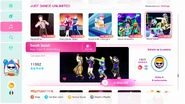 Swish Swish on the Just Dance 2020 menu