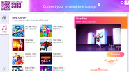 One Kiss on the Just Dance Now menu (2020 update, computer)