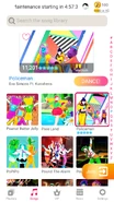 Policeman on the Just Dance Now menu (2020 update, phone)