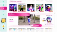 Gentleman on the Just Dance 2020 menu
