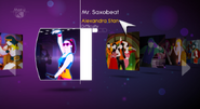 Mr. Saxobeat on the Just Dance 4 menu (Wii/PS3/Wii U)