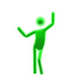 Groove Battle Dancing Stickman -They're Groovin'-Cbat- Meme | Photographic Print