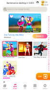 Ona tańczy dla mnie on the Just Dance Now menu (2020 update, phone)