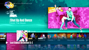 Shut Up and Dance on the Just Dance 2017 menu