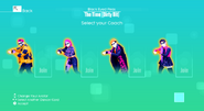 Just Dance 2020 coach selection screen (Wii)