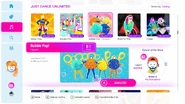 Bubble Pop! (Bubble Gum Version) on the Just Dance 2019 menu
