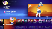 Cotton Eye Joe on the Just Dance 2017 menu