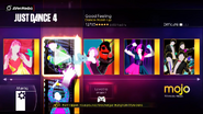 Good Feeling (Mashup) on the Just Dance 4 menu (Xbox 360)