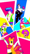 Just Dance 2021 mobile wallpaper 3 (from Ubisoft's Holiday 2020 minigame) (The Chatty Bird)