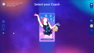 Just Dance 2025 Edition coach selection screen