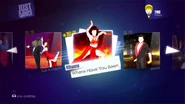 Where Have You Been no menu do Just Dance 2014