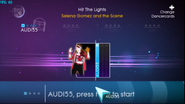 Just Dance 4 coach selection screen (Wii/PS3/Wii U)