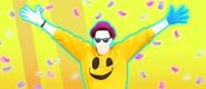 The coach on the icon for the playlist "Happy Vibes"