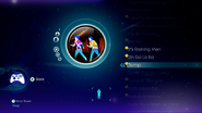 Jump on the Just Dance 3 menu (Xbox 360)