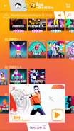 Sorry on the Just Dance Now menu (updated, phone)